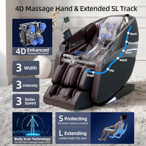 Vosaky 4D Massage Chairs Full Body Recliner