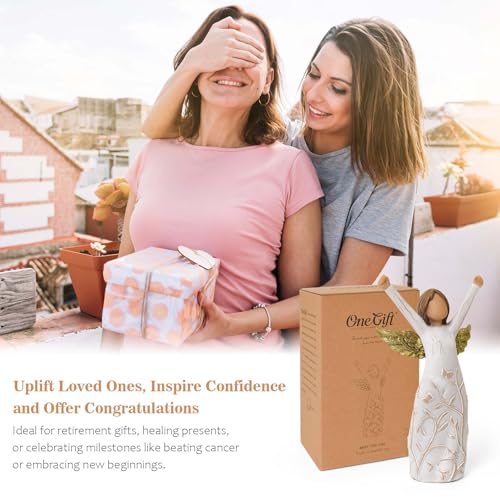 Cuayaes Mutmacher Geschenk, Heilung Schutzengel Geschenk Ausdruck Ermutigung, Unterstützung, Trost, Glückwunsch Neuanfang, Aufmunterung Geschenke für Krebspatienten