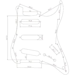 alljita Pickguard en aluminium anodisé à 11 trous pour Stratocaster/Stratocaster/Strat Style moderne Fabriqué aux États… - Les Beatles, Paul McCartney, John Lennon, RIngo Starr, George Harrison alljita Pickguard en aluminium anodisé à 11 trous pour Stratocaster/Stratocaster/Strat Style moderne Fabriqué aux États… – Image 4