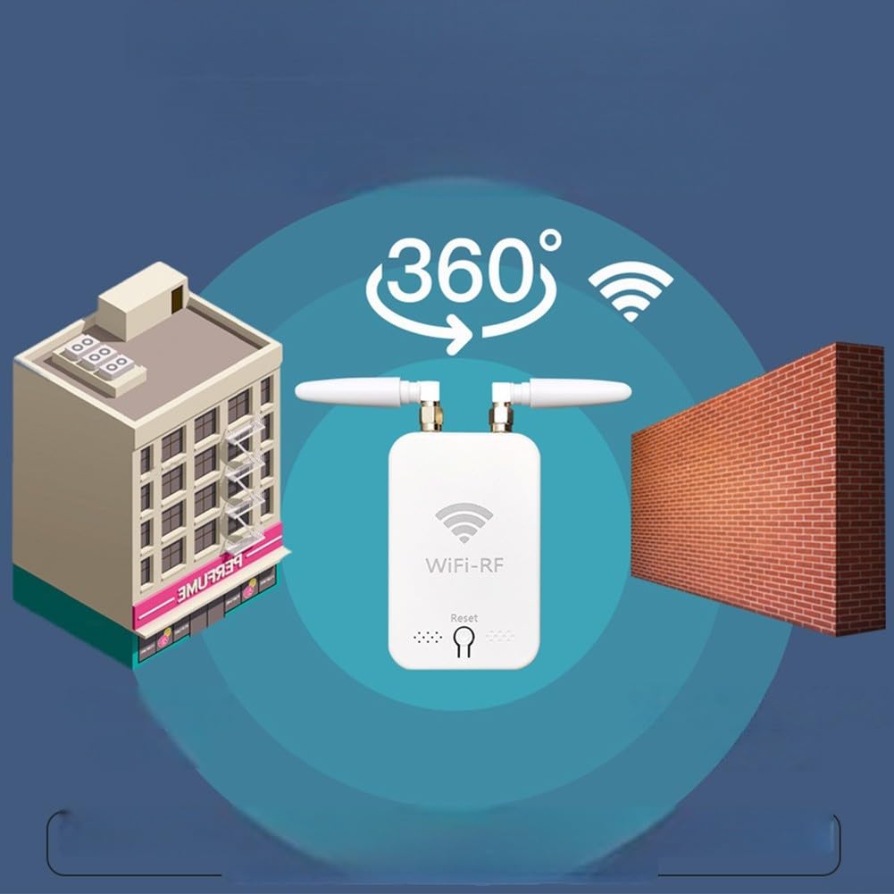 Para Tuya Smart WiFi RF Copiadora de control remoto compatible con puertas eléctricas Persianas enrollables Soporta hasta 10 dispositivos Duplicador de señal inalámbrico de 2.4 GHz para automatización