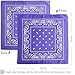 Gorgeous Island 10 Pack 100% Cotton Bandanas 22x22 inches - Multi-Purpose Square Scarfs for Men & Women, Headbands, Face Cover, Fashion Accessories