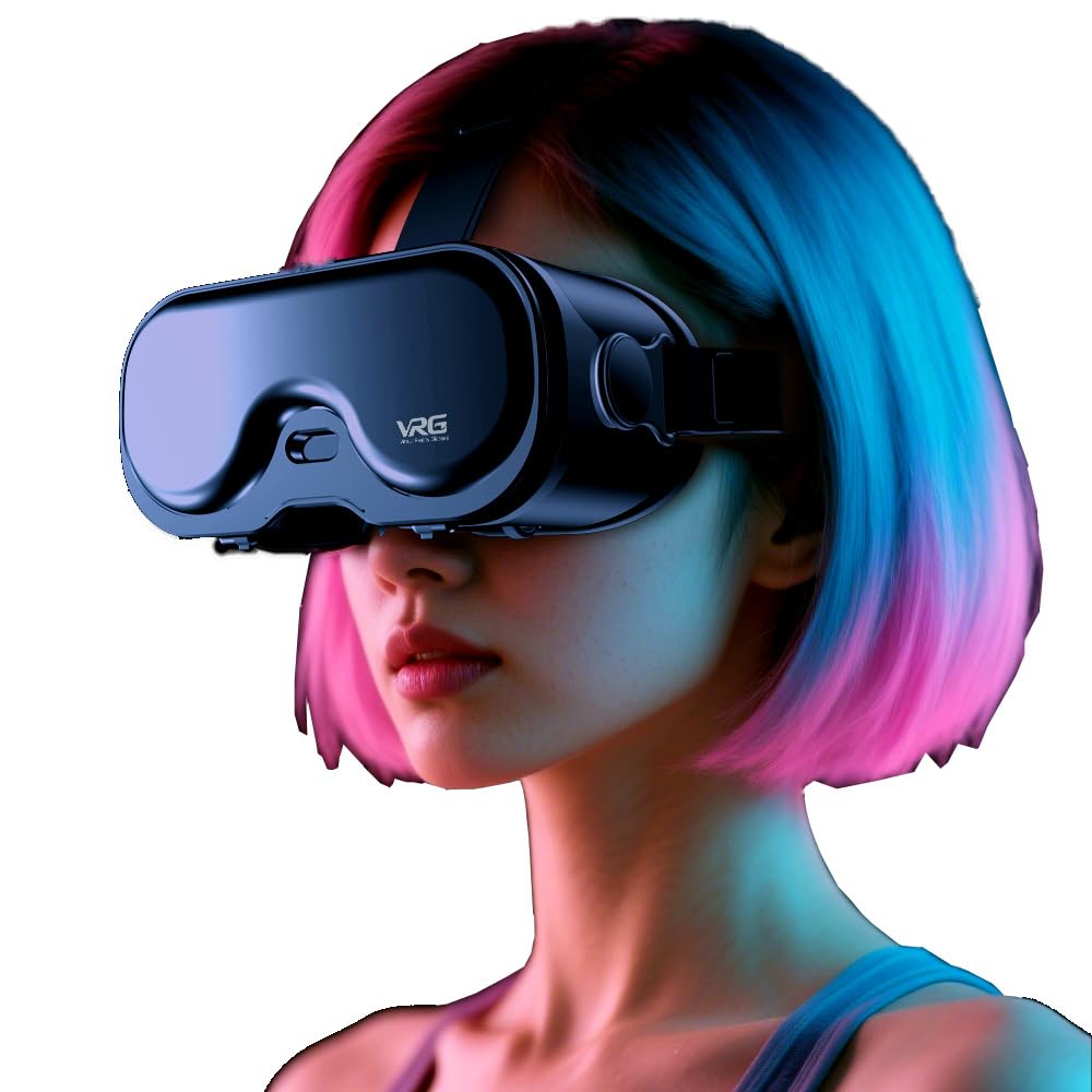 Casque de réalité virtuelle 3D VR pour iPhone et Android, lunettes VR avec lumière Blu-ray et petites, lunettes 3D pour regarder des films, vidéos et jouer, compatible avec les téléphones de 4,7 à 7,0