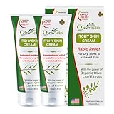 Oleavicin Extra Strength Anti-Itch Cream (2 Pack) for Dry, Itchy Skin Relief – Natural Fungal & Rash Treatment with Olive Leaf Extract – Fast-Acting, Long-Lasting Itch Relief