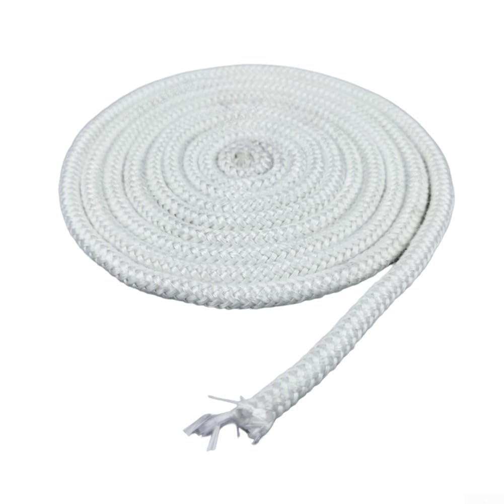 Corda resistente al calore, Corda sigillante in fibra di vetro for caminetti e stufe a legna, colore bianco, diametro 20 mm, lunghezza 2-2,5 m(20mm*2m)