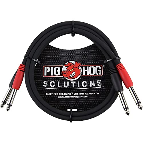 Pig Hog PD-21403 Cable Dual 1/4" Mono 3 Pies 2 Paquetes miniatura 2