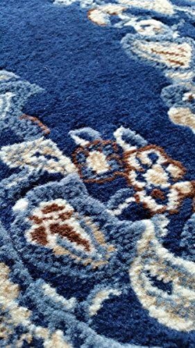 Miniatura 4 de EMIRATES Alfombra tradicional persa con diseño azul oscuro 520 (5 pies 3 pulgadas x 7 pies 2 pulgadas)