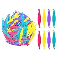 Elastische Gummibänder für Zahnspangen Einweg-Kunststoffgummis für die Kieferorthopädie ca. 30 Stück, mehrfarbig