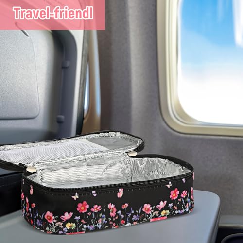 TrelaCo Insulin Cooler Travel Case Diabetic Travel Case Portable Diabetic Supplies Bag Spring Funny Gifts for Insulin Pen Waterproof Storage Bag for Travelling Diabetes Care Supplies(Wildflower) by TrelaCo - Image 5