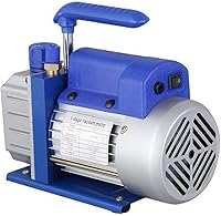 Vista 4 de ATO - Bomba de vacío de paletas rotativas de una etapa de 3 CFM/12 CFM, bomba de vacío monofásica universal, para aire acondicionado, refrigeración