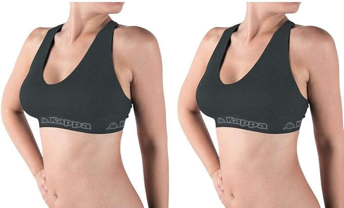 Kappa K2150 Soutien Gorge De Sport Pour Femme En Coton Lycra Amazon Fr Vetements
