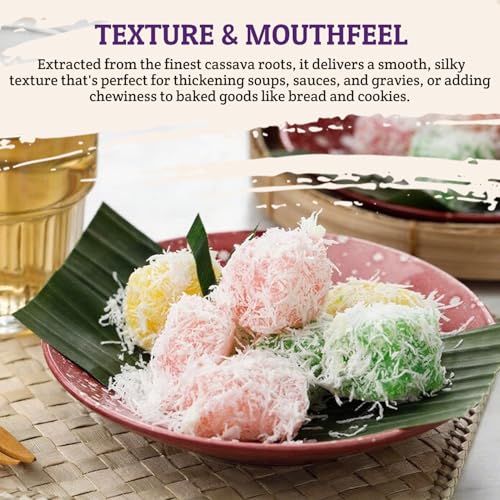 Image of 52USA Tapioca Starch, 42oz (Pack of 3), Tapioca Flour (1190g)
