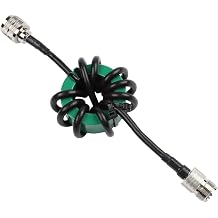 1.8-50MHz Shortwave Choke Balun Nickel Zinc Ferrite Core High Power RF Filter for FT8 JS8 WSPR Modes Solves Computer Freeze and Touchscreen Issues50mm Green