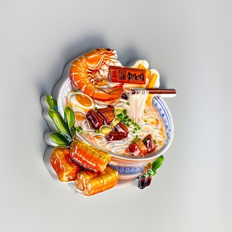 Imán decorativo de resina 3D para refrigerador miniatura 3