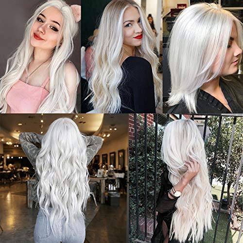 Temporary Hair Wax Color White - Instant Hair Dye Wax, Natural Hair Pomades Hairstyle Cream For Men Women Party, Festival, Cosplay & Halloween Christmas 120Ml #TOP3