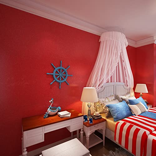 16"×118" Red Glossy Wallpaper Peel And Stick Modern Removable Red Glitter Contact Paper Vinyl Wrap Self Adhesive Waterproof Wall Tile Sticker For Walls Bedroom Backsplash Kitchen Cabinet Countertop #TOP2