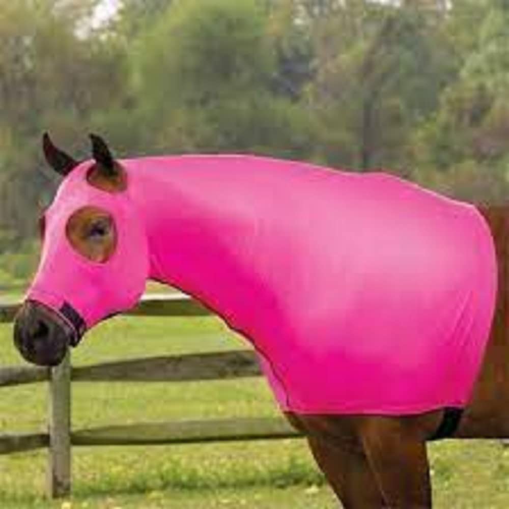 Sleazy Sleepwear for Horses XXS Solid Zipper Stretch Hood Neon Pink