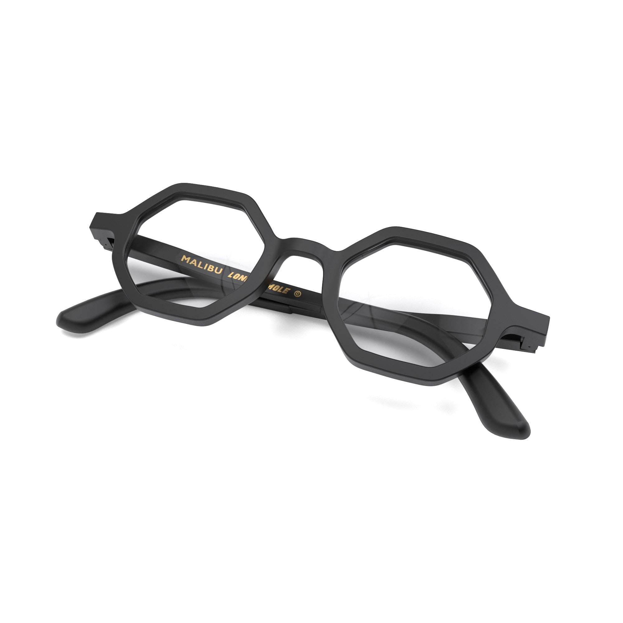 LONDON MOLE® Malibu reading glasses, Rubberised Black, 140mm (Frame) x 42mm (Lens) - Image 3