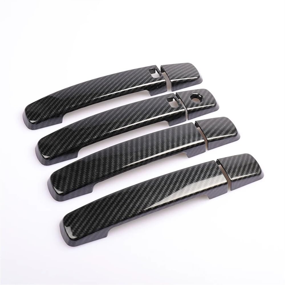 Mlhoghigd Carbon 2 Buttons Door Handle For Qashqai For J10 2007 2008 2009 2010 2011 2012 2013 Car Door Handle Cover Stickers Styling Accessories