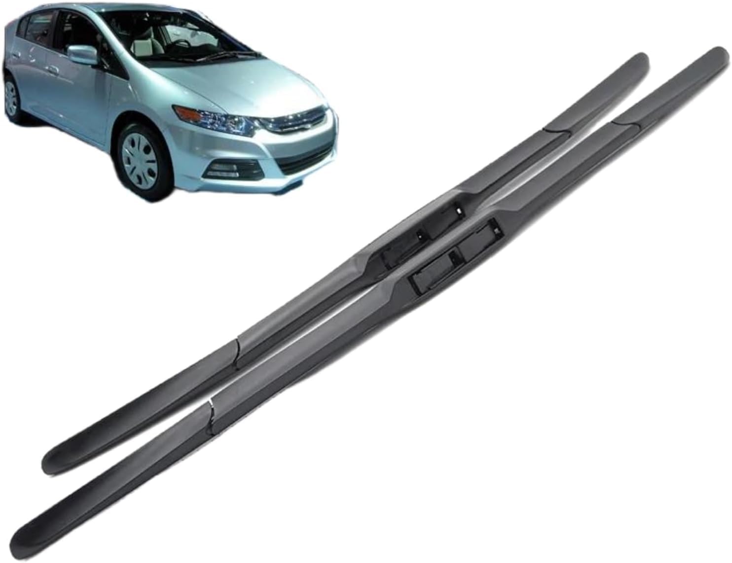 ZhangXD Front Windscreen Wipers For Insight MK2 2009-2014, Windshield Window Brush Front Wiper Blades All-Weather Replacement Set Easy Installation