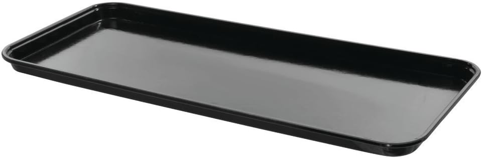 HUBERT Black Bakery Tray - 25 1/2" L x 8 3/4" W x 1" H