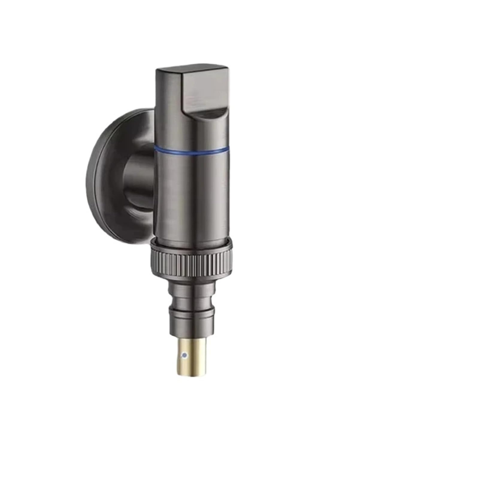 Bvhisehp Grey Wall Mounted G1/2 Brass Quick Open Angle Valve Multifunctional Water Stop For Washing Machine(Gray)