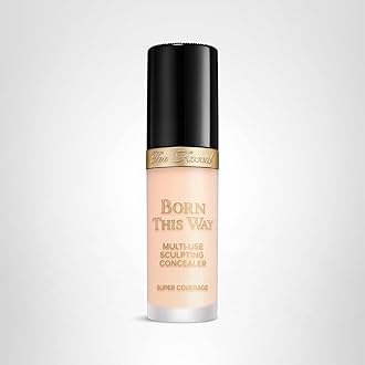 Too Faced Born This Way Super Coverage Multi-Use Concealer | Full Coverage, Non-Comedogenic, Oil Free + Long Lasting Concealer | Hyaluronic Acid, Coconut Water + Alpine Rose | 0.45 Fl Oz, Cream Puff