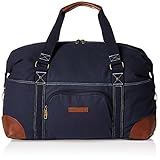 Perry Ellis 22" Carry-on Weekender Canvas Duffel Bag, Navy, One Size