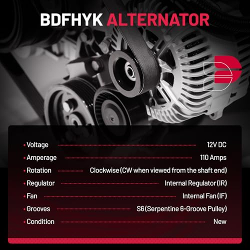 Image of BDFHYK 13258 Alternator Compatible with Nissan Sentra 1.6L l4 2017-2019