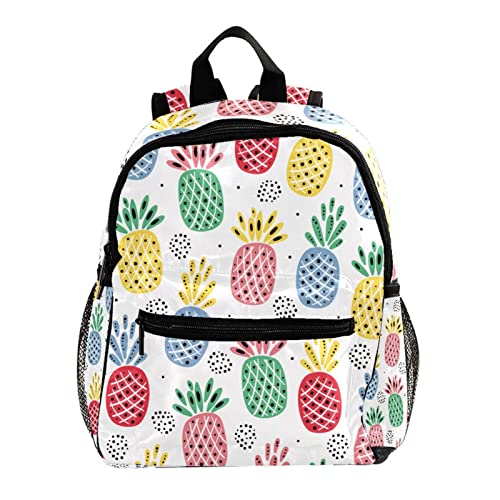 Mochilas para niños de 12 pulgadas con piñas coloridas para guardería