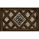 Masterpiece Rustic Lattice Door Mat, 18-Inch by 30-Inch