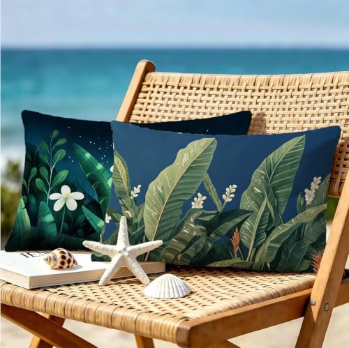 Coussin extérieur imperméable vert 40x80 effet lin finition premium - 7
