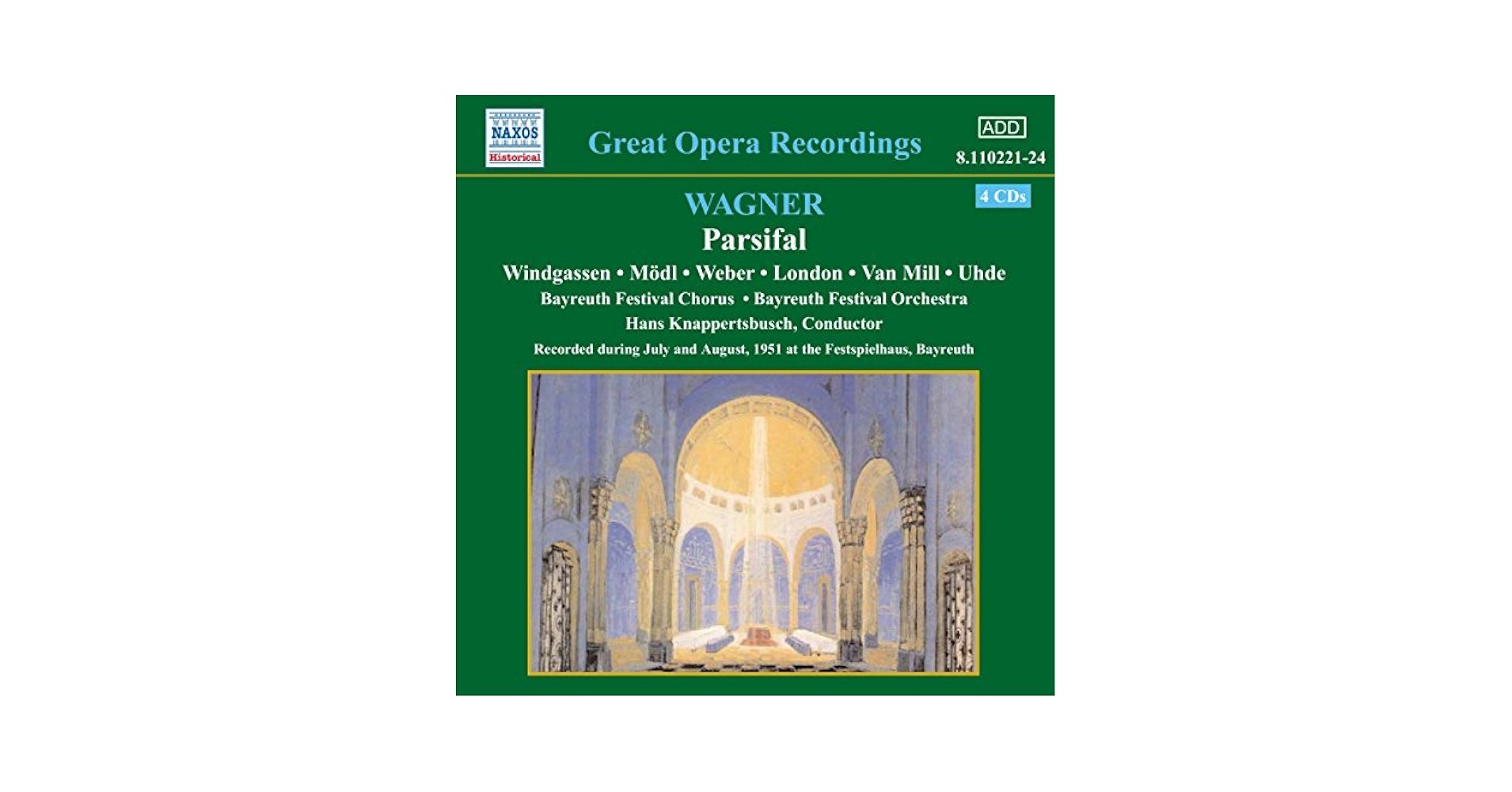 Richard Wagner PARSIFAL 1954 4枚組 CD Richard Wagner, Christian Thielemann, Vienna State Opera