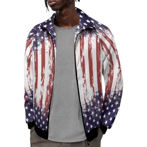 Image of Men's Lightweight Jackets Casual Full Zip Fleece Jacket Men Coats Fashion Long Sleeve Sweatshirt