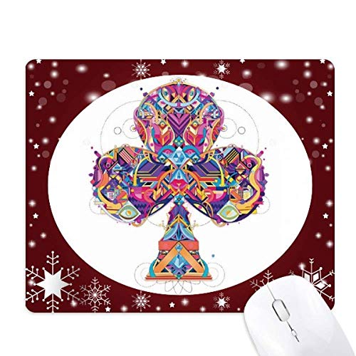 Tapis de souris flocon de neige géométrique pour bureau d'hiver