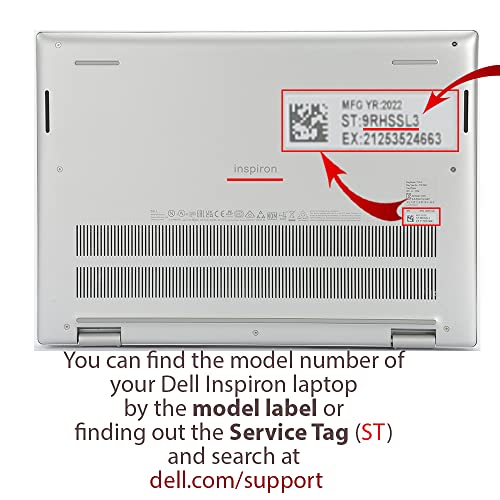 Mcover Case Only Compatible With 2022～2023 14" Dell Inspiron 7420/7425 2-In-1 Windows Notebook Computer (Not Fitting Any Other Dell Models) - Black #TOP17