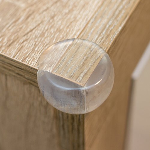 Baby Proofing Corner Guards (Pack of 8) Furniture Child Safety Accessories Clear Ball-shaped Discrete Covers Protect your Baby Against Bumps and Injuries with Transparent safety corners by Surrsafe