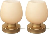 Vista 17 de Lámpara de Mesa de Noche Táctil - Lámpara Pequeña Rosa para Dormitorio con Puertos de Carga USB C+A, Regulable de 3 Niveles, Lámpara de Escritorio