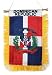 Dominican Republic - Window Hanging Flag