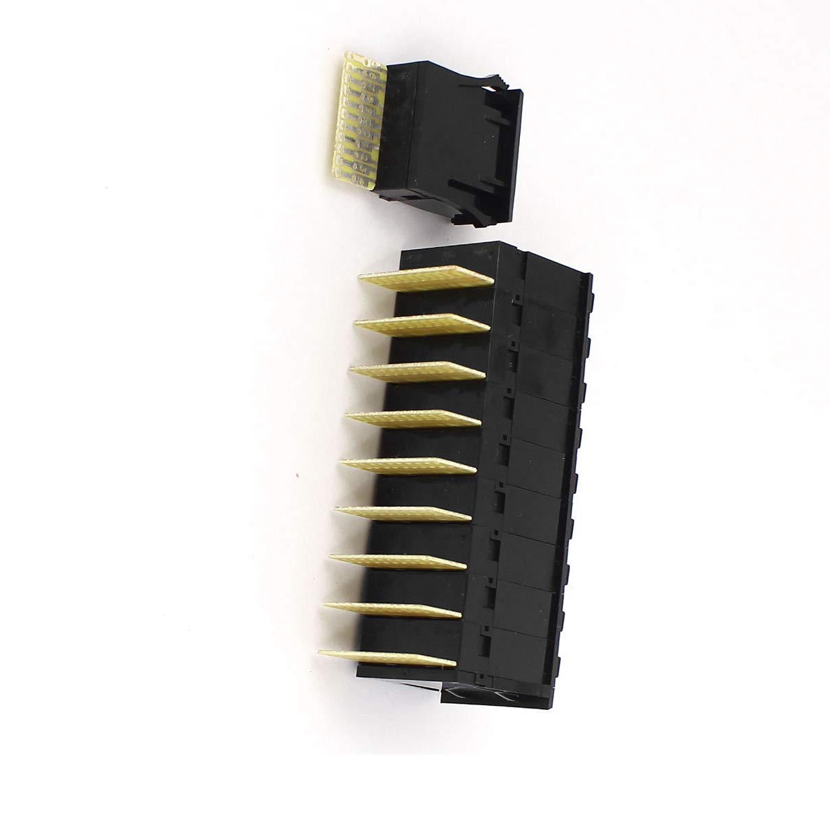 Aexit 10 Pcs Plug-in Switches BCD Code 10 Digit Single Unit Thumbwheel Outlet Switches Pushwheel Switches