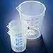 Globe Scientific BPB2000P Tapered Sides Beaker with Printed Graduations, Polypropylene, 2000 ml