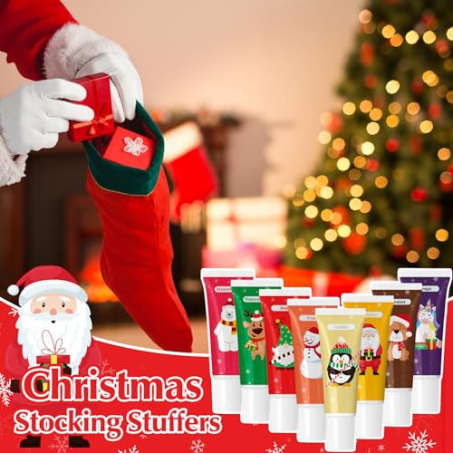 Image of 24 Pcs Christmas Scented Lip Balms Natural Balms Bulk Moisturizing Lip Balm for Dry Cracked Lips Christmas Party Gifts Stocking Stuffers for Women Men Girl Staff Coworkers Teacher