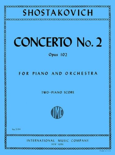 Concerto No. 2, Opus 102, For Piano and Orchestra; Two-Piano Score