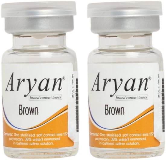 Aryan 3Tone Yearly Conatct Lens - 2 Units (Brown)