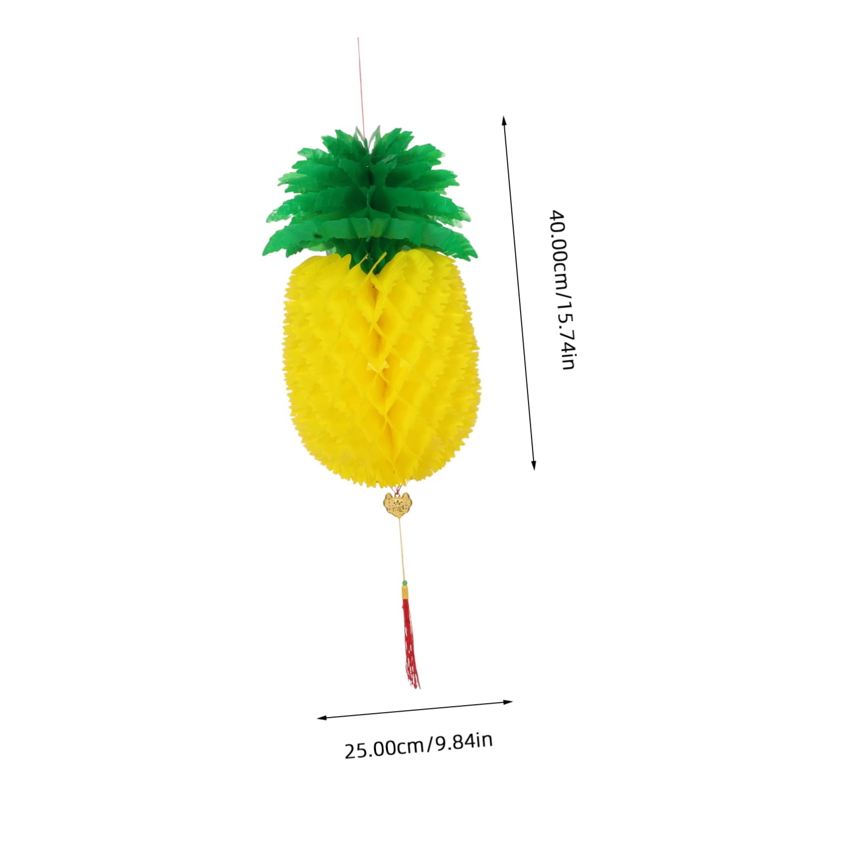 Abaodam Hanging Pineapple Lanterns for Luau Tropical Tassel Lanterns Lightweight Portable Pineapple Decorations for Events