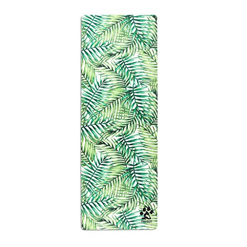 Yogi Bare Teddy Esterilla de Yoga híbrida y ecológica - de Caucho Natural y con Superficie de Microfibra - Tropical