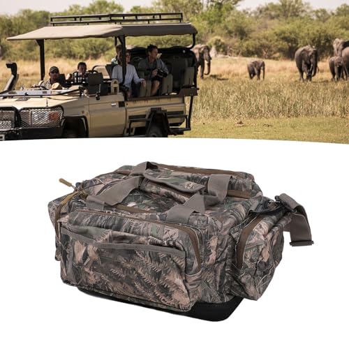 Outdoor Storage Bag, Adjustable Shoulder Straps Utility Tote Bag Organizer with Multi Pockets for Adventure Activities Camping Travel 12.8x8.5x8.5in4