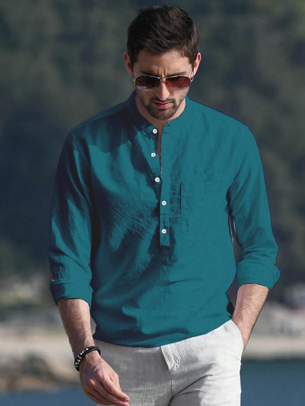 Be Active Men's Solid Regular Rf0003 14-Xl_Turquoise