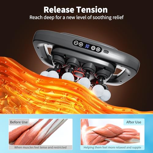 Image of 20-Head Massage Gun, 30 Intensity Levels 3 Modes, Deep Tissue Massager with 50KG Force & Noise-Free Motor for Neck Back Legs Shoulders, Portable for Full Body Muscle Recovery