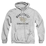 Wake Forest Demon Deacons Official Demon Deacons Logo Unisex Adult Pull-Over Hoodie,Athletic Heather, Large