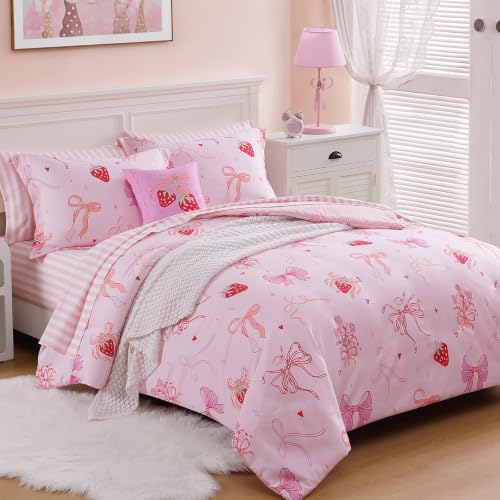 Image of Full Size Comforter Sets for Girls-7 Pieces Soft Full Size Bedding Sets